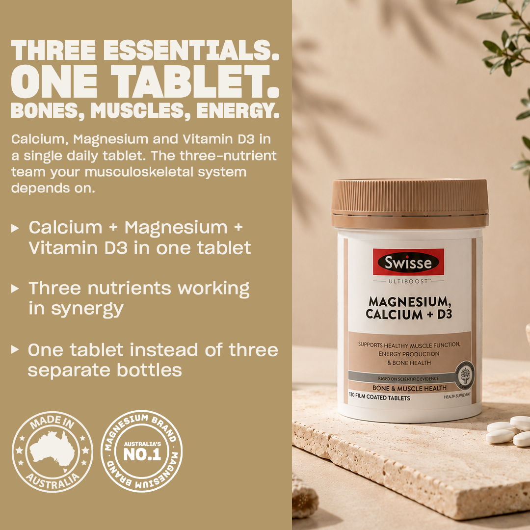 Swisse Ultiboost Magnesium Calcium + D3