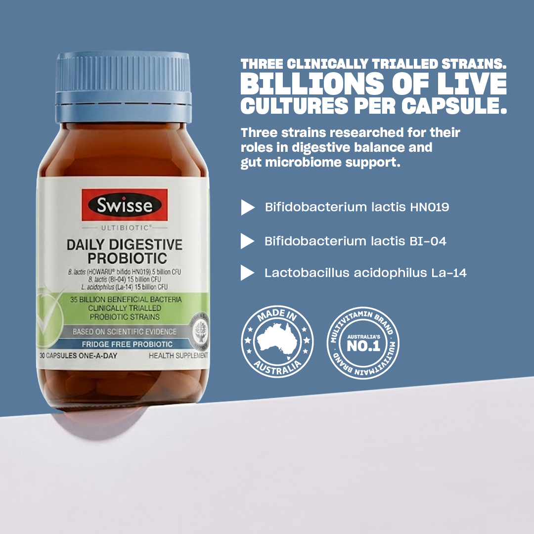 Swisse Ultibiotic Daily Digestive Probiotic