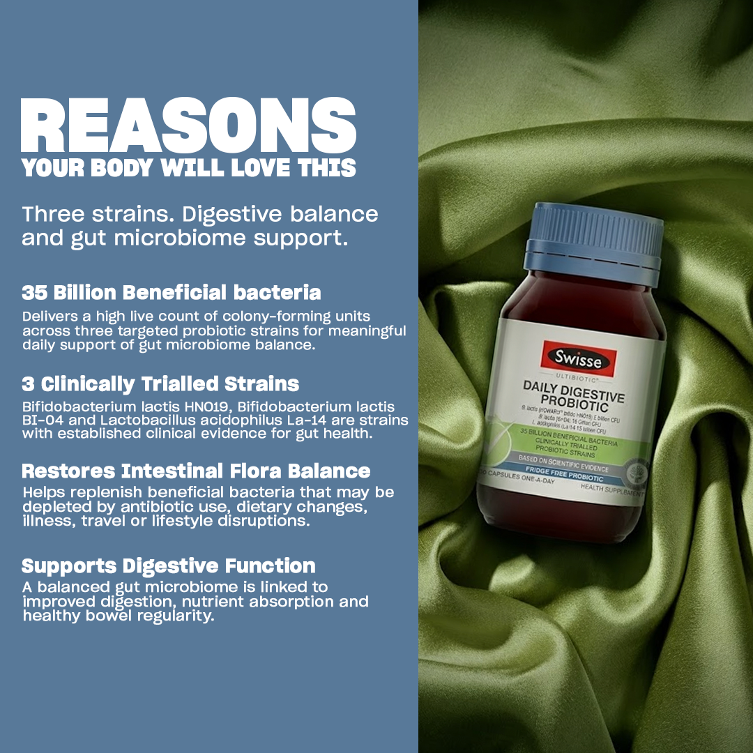 Swisse Ultibiotic Daily Digestive Probiotic