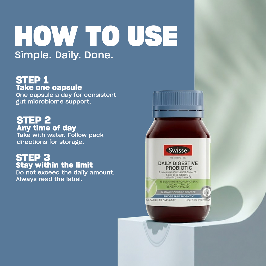 Swisse Ultibiotic Daily Digestive Probiotic