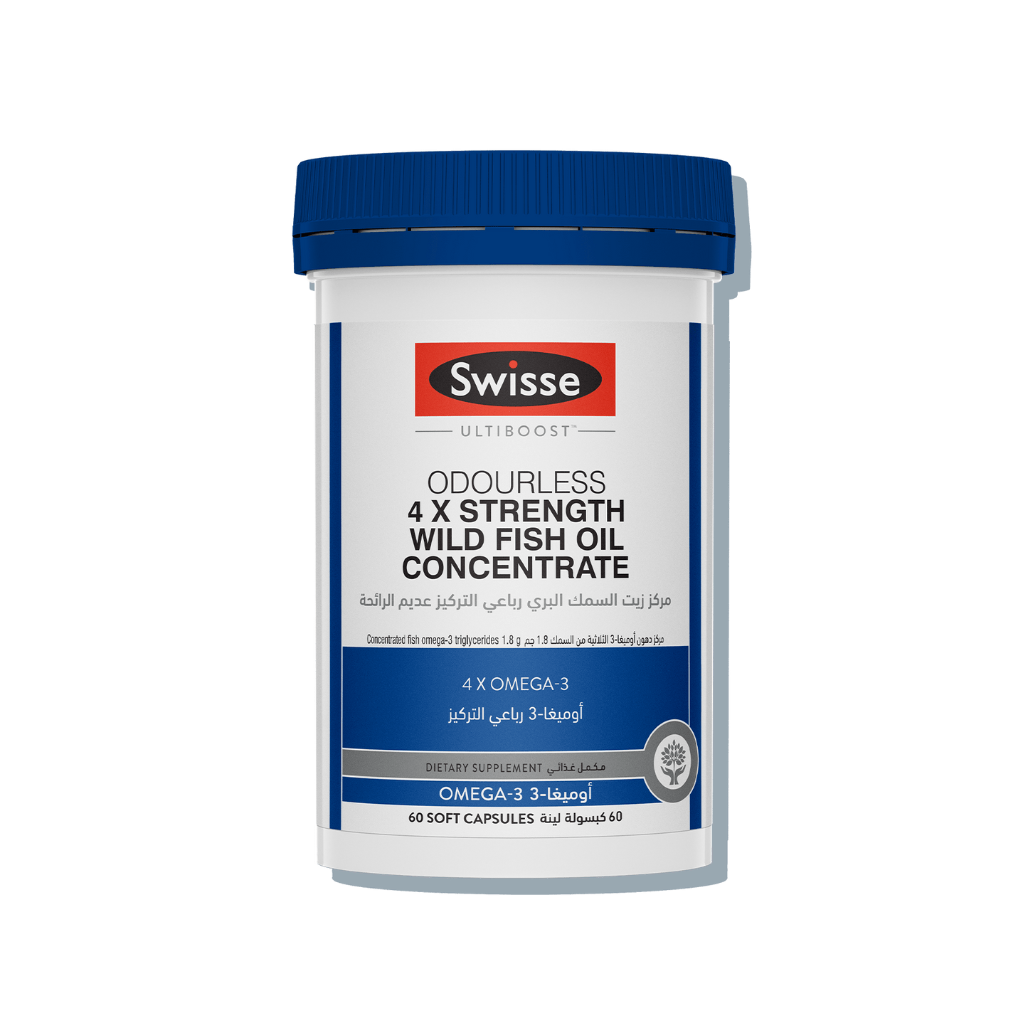 Swisse 4x Strength Wild Fish Oil Concentrate SA Front