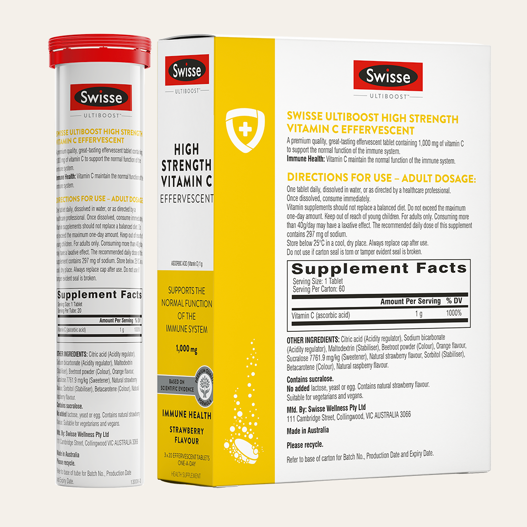 Swisse Ultiboost High Strength Vitamin C Effervescent