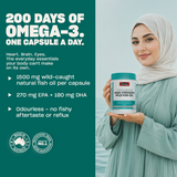 Swisse Ultiboost Odourless High Strength Wild Fish Oil 1500mg