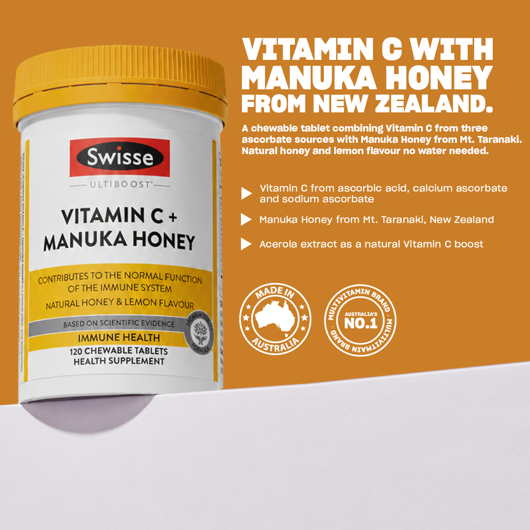 Swisse Ultiboost Vitamin C + Manuka Honey