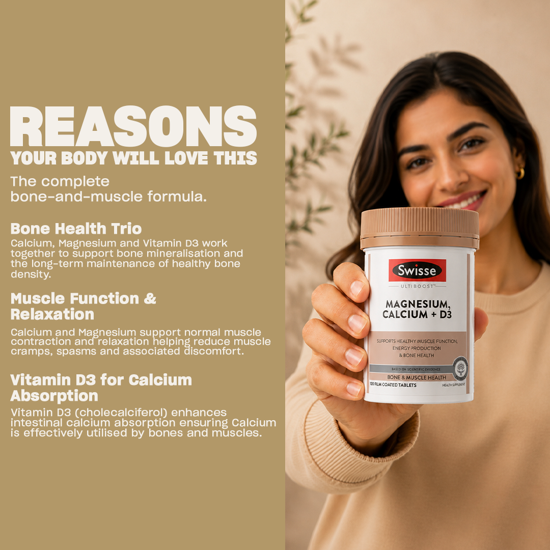 Swisse Ultiboost Magnesium Calcium + D3