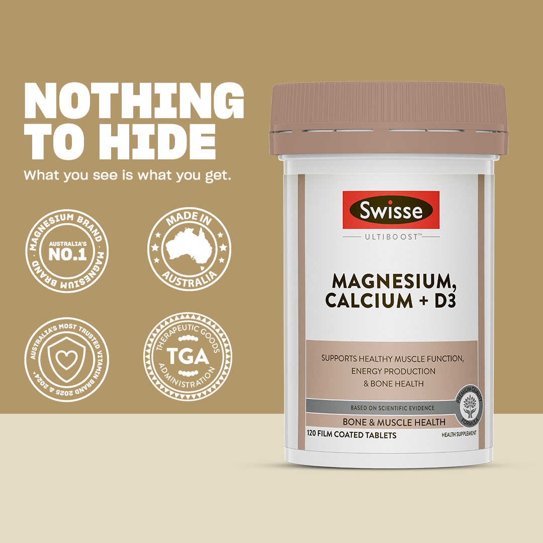 Swisse Ultiboost Magnesium Calcium + D3